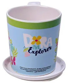 Servewell Dora Print Mug And Luna Coaster Set - Light Blue