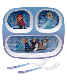 Servewell Feeding set Disney Frozen Theme Pack of 3 - Blue