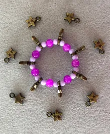 Kalacaree Star Bracelet Beaded Piece - Gold & Purple
