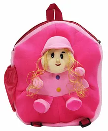 Hello Toys Cute Girl Plush Soft Toy Bag Blue - 15 Inches