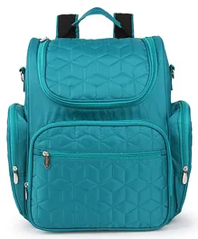 Bagsfinitee Premium Quilted Diaper Bag With Changing Mat & Bottle Cover - Green
