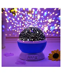 Skylofts Star Light Rotating Projector Lamp With Colors and 360 Degree Moon - Purple