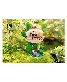 Skylofts Small Forest  SignBoard Showpiece Home Decor Miniatures