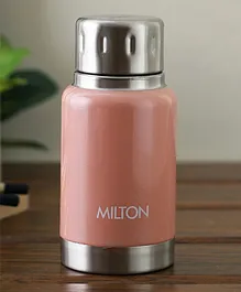 Milton Elfin 160 Thermosteel Hot & Cold Water Bottle Light Peach - 160 ml