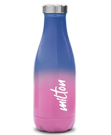 Milton Prudent 350 Thermosteel Hot & Cold Water Bottle Blue & Pink - 360 ml