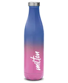 Milton Prudent 800 Thermosteel Hot & Cold Water Bottle Blue Pink & Blue - 810 ml