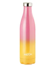 Milton Prudent 800 Thermosteel Hot & Cold Water Bottle Blue Pink & Yellow - 810 ml