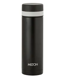 Milton Slim 350 Thermosteel Vaccum Insulated Hot & Cold Water Bottle Black - 340 ml
