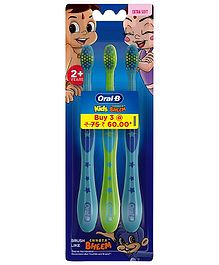 Oral-B Kids Extra Soft Toothbrush Pack of 3 - Multicolor