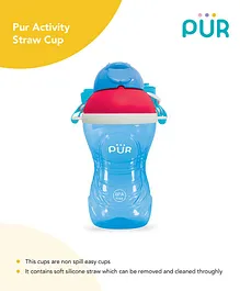 Pur Activity Straw Cup Blue - 390 ml