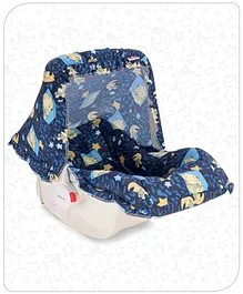 Babyhug Spring 5 in 1 Carry Cot Cum Rocker With Mosquito Net - Navy Blue