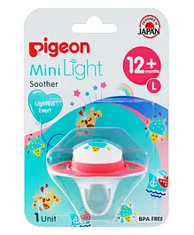 Pigeon Minilight Soother Large Size Float Print - Pink