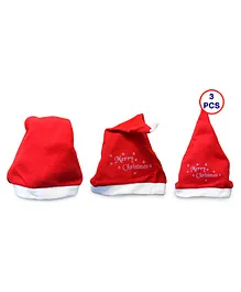 Zest 4 Toyz Merry Christmas Party Cap For Xmas Party - Pack of 3