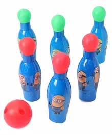 Minions Bowling Set With 6 Pins - Multicolour