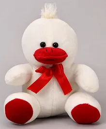 Play Toons Duck Soft Toy Red White - Height 15 cm