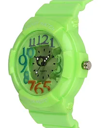 Fantasy World Colorful Different Color Numbers Watch - Green