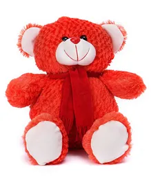 Play Toons Teddy Bear Soft Toy Red - Height 35 cm