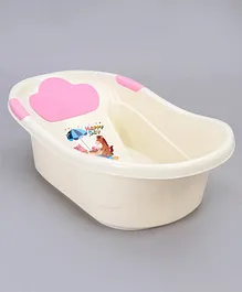 Medium Size Baby Bath Tub - Pink Cream(Print May Vary)