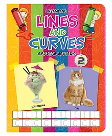 Dreamland Lines and Curves Capital Letters Writing Book 2 