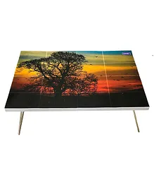 Kuchikoo Multi Purpose Foldable Bed Table Sunset Tree - Multicolour