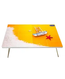 Kuchikoo Multi Purpose Foldable Bed Table - Orange & White