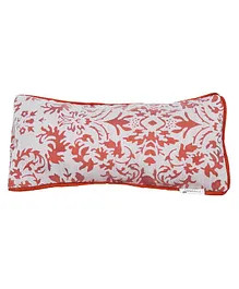 Kanyoga Eye Pillow With Lavender And Flaxseed Filling - Orange White