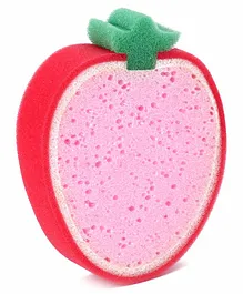 Apple Shape Bath Sponge - Red Pink