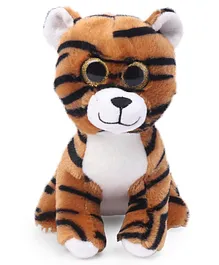 Dimpy Stuff Tiger Soft Toy Brown And Black - Height 19 cm 
