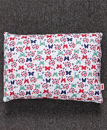 Babyhug Cotton Butterfly Print Pillow - Green