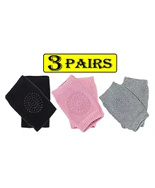 Babymoon Knee Pads Pack of 3 Pairs - Multicolour