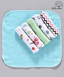 Babyhug 100% Cotton Wash Cloth Pack of 6 - Multicolor