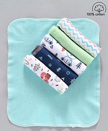 Babyhug 100% Cotton Wash Cloth Pack of 6 - Multicolor