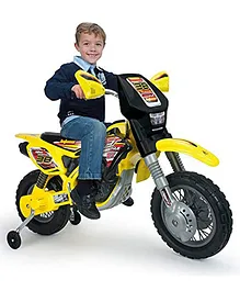 Injusa Thunder Max Battery Operated Motorbike - Yellow
