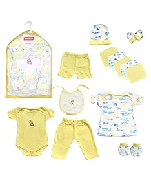 VParents Honey Punch New born Baby Gift Set Yellow- Pack of 13