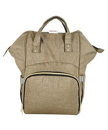 VParents Lovie Dovie Multipurpose Diaper Bag cum Mother Bag Backpack with 13 Pockets - Brown