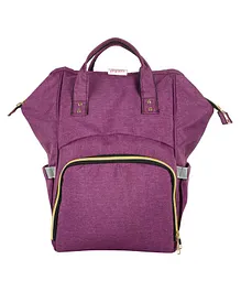 VParents Lovie Dovie Multipurpose Diaper Bag cum Mother Bag Backpack with 13 Pockets - Purple