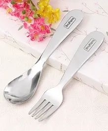 Babyhug Stainless Steel Spoon & Fork Set