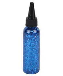 Yellow Bee Glitter Glue Bottle With Multi Sized Bits Blue - 70 ml
