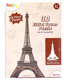 Funjoy Eiffel Tower 3D Puzzle - 28 Pieces