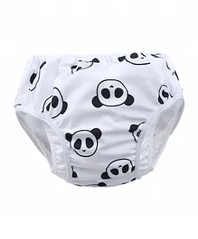 Kookie Kids Swim Diaper Panda Print - White