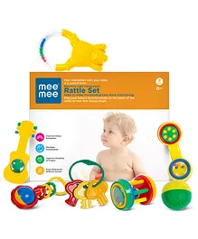 Mee Mee Baby Rattle Set Of 7 (Color And Print May Vary)