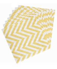 Party Anthem Chevron Paper Napkins Yellow - Pack of 40 Sheets