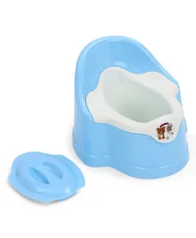 Potty Seat With Removable Bowl & Lid - Blue (Sticker Print May Vary)
