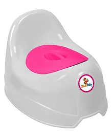 Sunbaby Potty Trainer Seat - White Pink 
