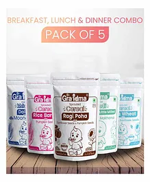 ByGrandma Breakfast, Lunch and Dinner Baby Food Combo of 4 - 1400 g