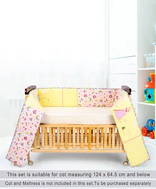 Babyhug Premium Cotton Crib Bumper Regular- Princess Theme (Cot not Included)