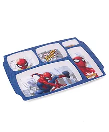 Marvel Spider Man 5 Partition Plate - Blue