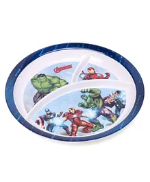Marvel Avengers 3 Partition Plate - Blue White