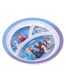 Disney Frozen 3 Partition Plate - Blue