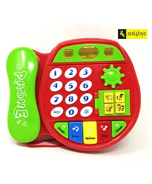 Zest 4 Toyz Cute Mini Musical Telephone - Multicolor